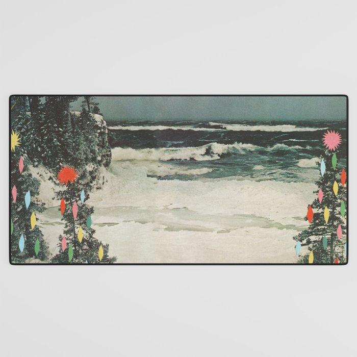 Christmas Beach Desk Mat Gallery Image 3