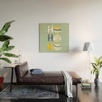 HoHoHo Cheerful little Christmas Illustration mint Wood Wall Art Gallery Image 2