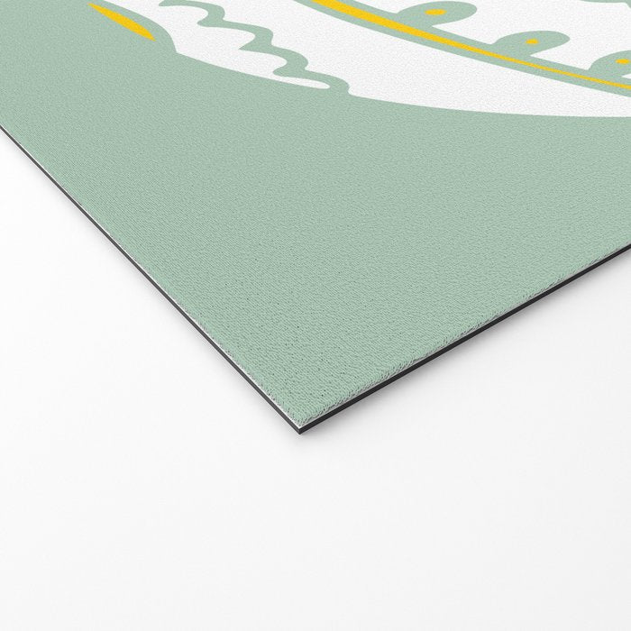 HoHoHo Cheerful little Christmas Illustration mint Welcome Mat Gallery Image 2
