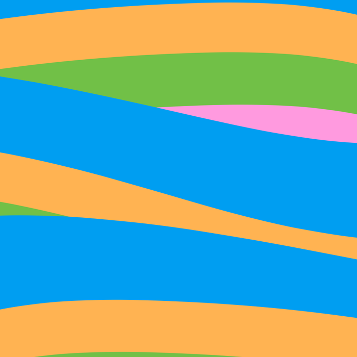 Pop Swirl Wavy Abstract Pattern Bright Blue Green Mustard Pink Coffee Mug Gallery Image 2