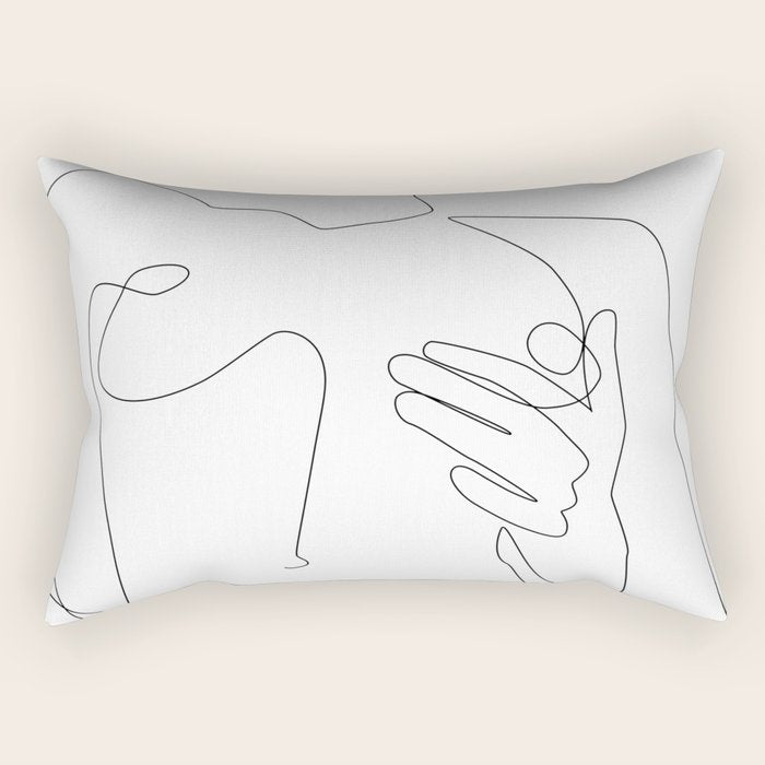 Sensual Erotic Rectangular Pillow Gallery Image 1