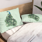 MONSTERA BIRD Pillow Sham Gallery Image 2