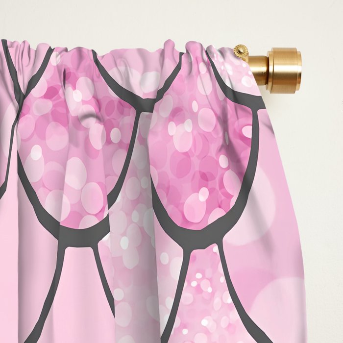 Mermaid Pastel Pink Purple Aqua Teal Window Curtain Gallery Image 2