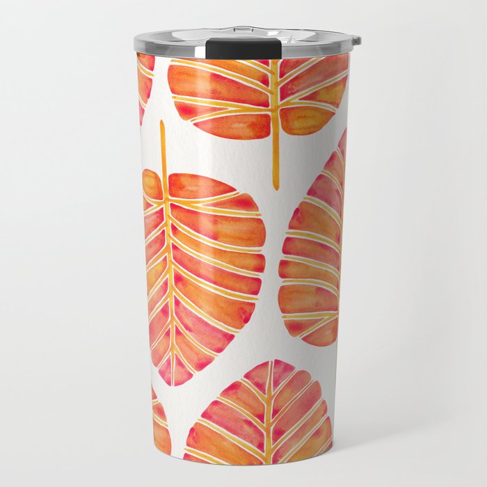 Elephant Ear Alocasia - Peach Palette Travel Mug Gallery Image 1