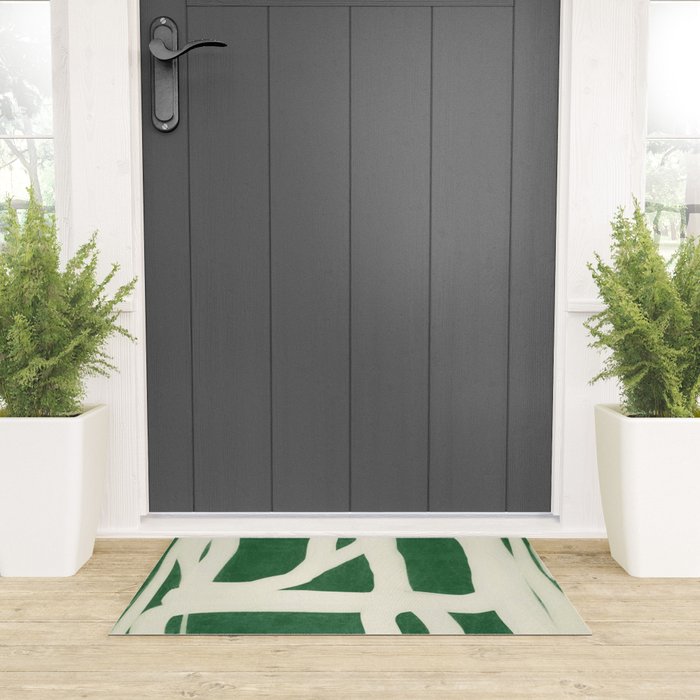 Green White Movement  Welcome Mat Gallery Image 3
