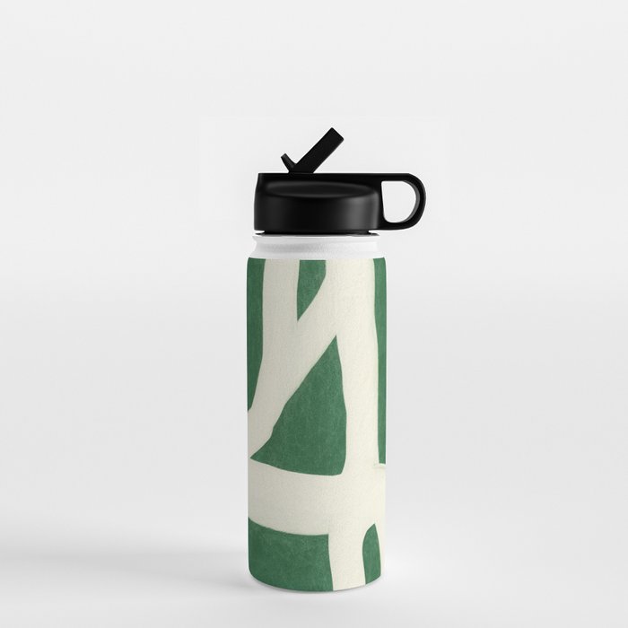 Green White Movement  Water Bottle Gallery Image 1