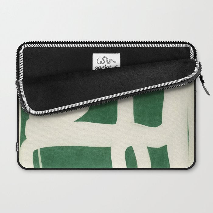 Green White Movement  Laptop Sleeve Gallery Image 2
