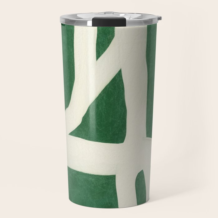 Green White Movement  Travel Mug Gallery Image 1