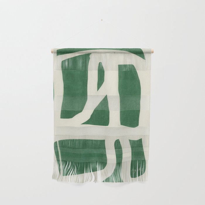 Green White Movement  Wall Hanging Gallery Image 1