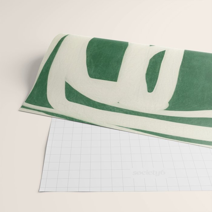 Green White Movement  Wrapping Paper Gallery Image 2
