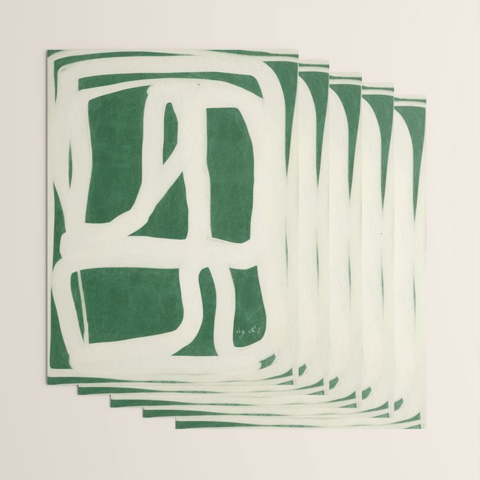 Green White Movement  Wrapping Paper Gallery Image 3