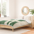 Green White Movement  Duvet Cover Gallery Image 2