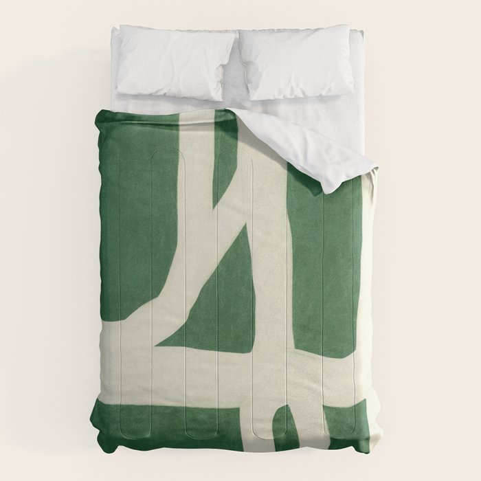 Green White Movement  Comforter Gallery Image 6