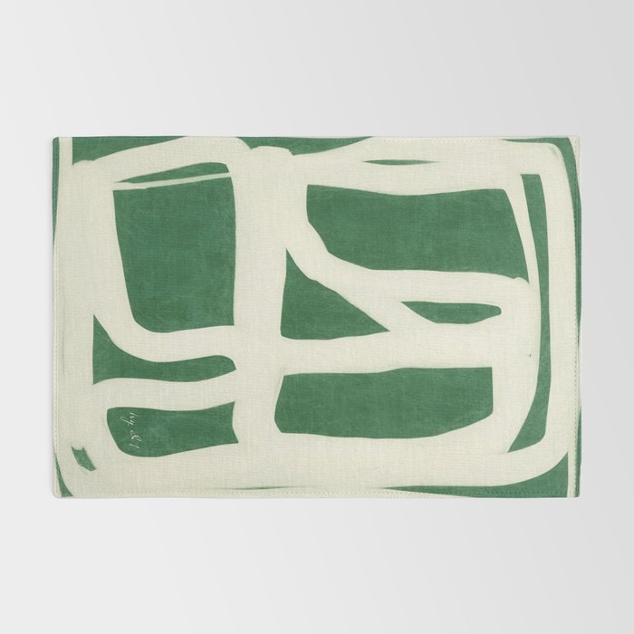 Green White Movement  Rug Gallery Image 2