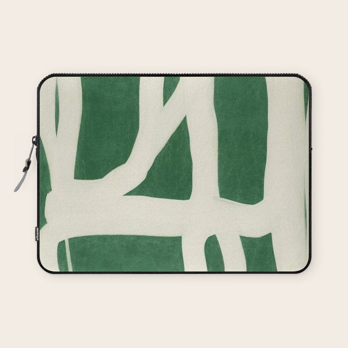 Green White Movement  Laptop Sleeve Gallery Image 1