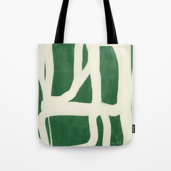 Green White Movement  Tote Bag Gallery Image 1