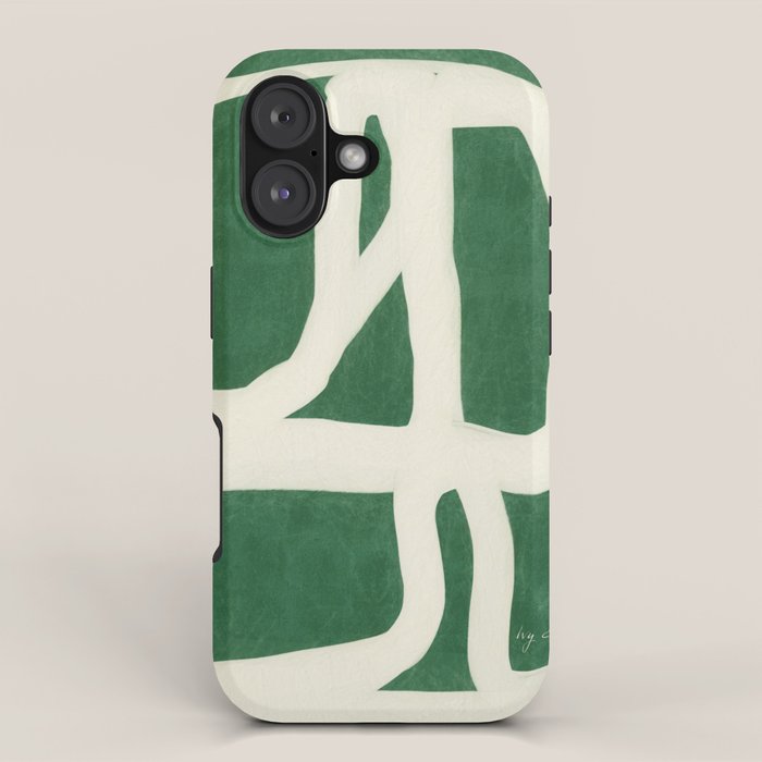 Green White Movement  iPhone Case Gallery Image 1
