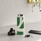 Green White Movement  Water Bottle Gallery Image 4