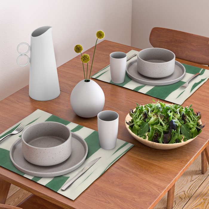 Green White Movement  Placemat Gallery Image 2