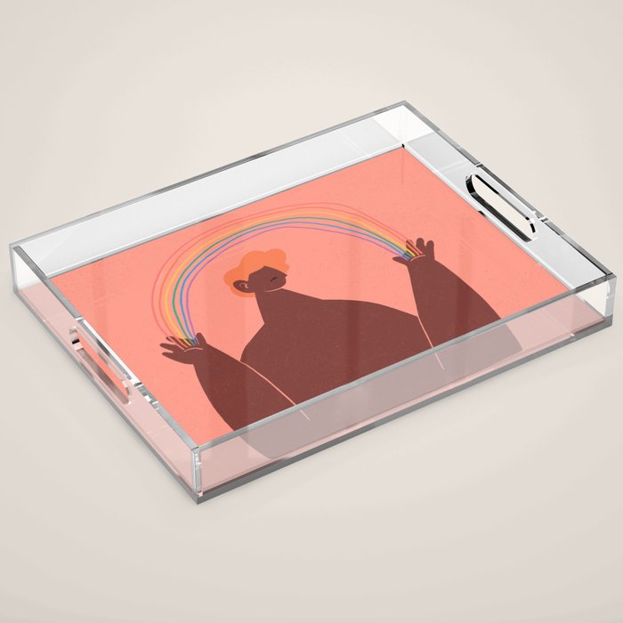 Rainbow Acrylic Tray Gallery Image 1