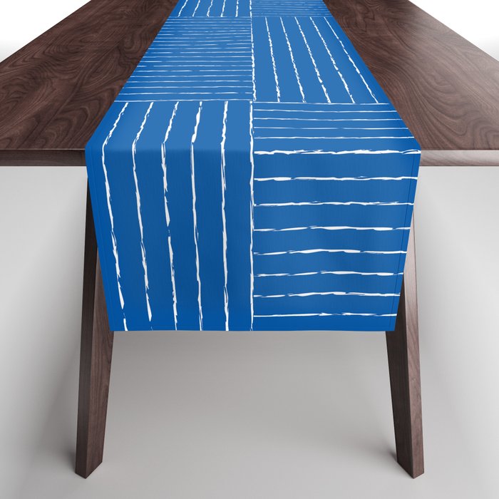 Lines III (Sapphire Blue) Table Runner Gallery Image 1