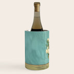 White Roses in Blue Vase Wine Chiller Gallery Image 2