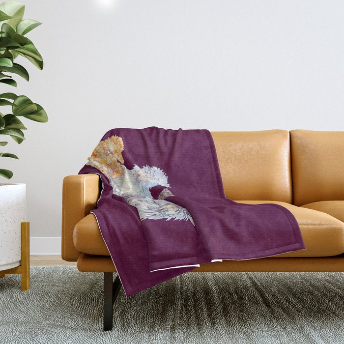 Silkie Chicken Huddle Throw Blanket Gallery Image 1