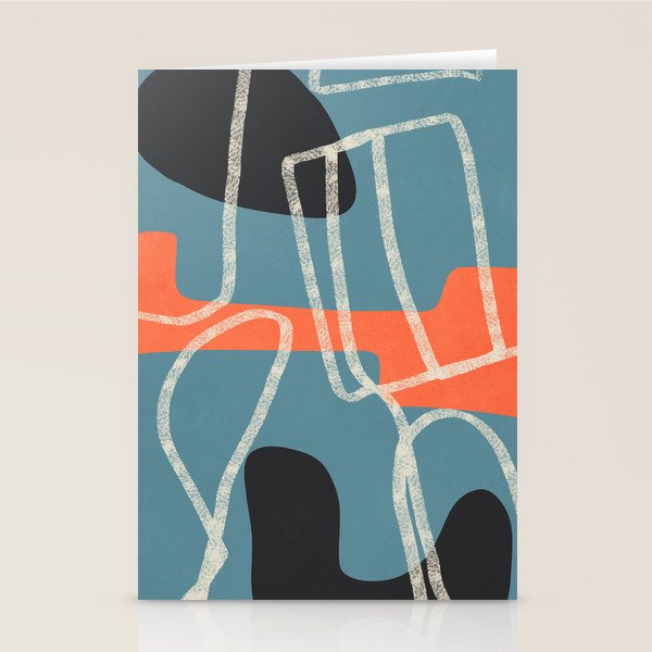 Organic Minimalist Layers 6 Stationery Card Gallery Image 1