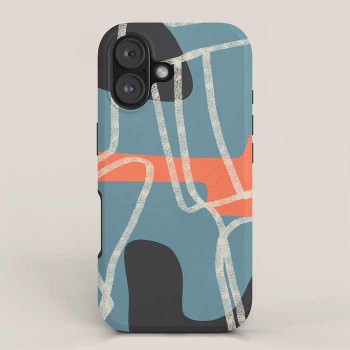 Organic Minimalist Layers 6 iPhone Case Gallery Image 1