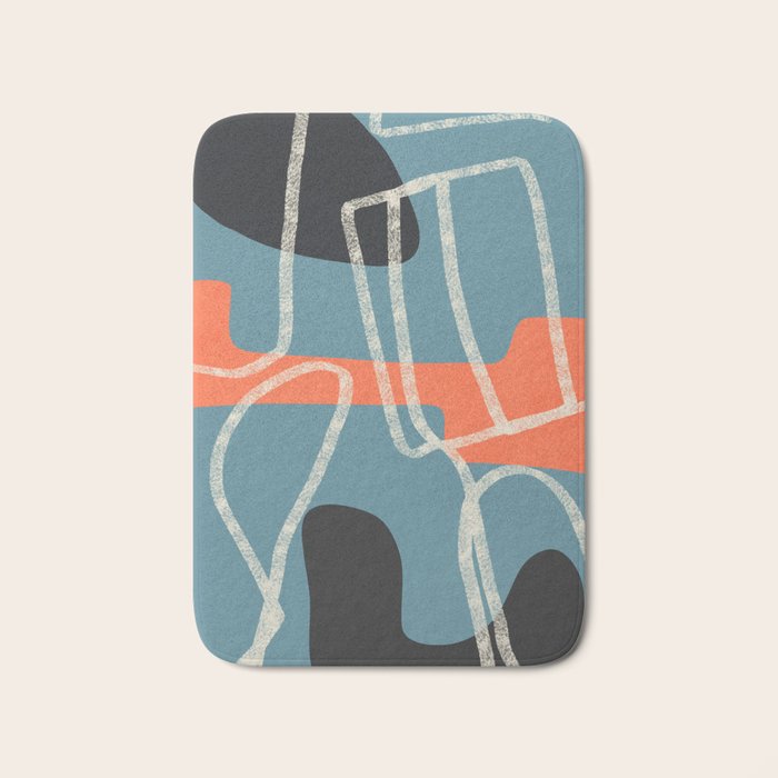 Organic Minimalist Layers 6 Bath Mat Gallery Image 1
