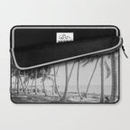 Miami Florida Palm Trees Black and White Vintage Photograph, 1915 Laptop Sleeve Gallery Image 2
