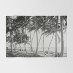 Miami Florida Palm Trees Black and White Vintage Photograph, 1915 Rug Gallery Image 2