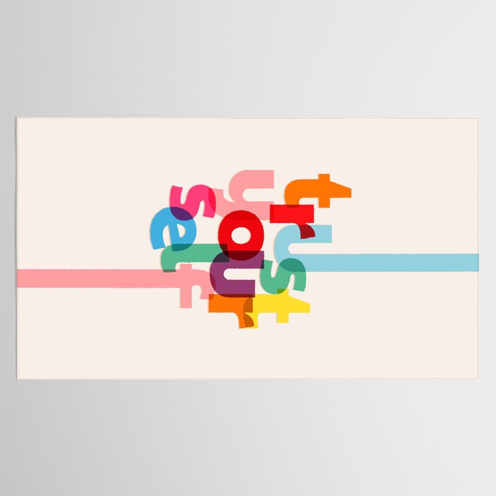 Trust Yourself Typography Tablecloth Gallery Image 2
