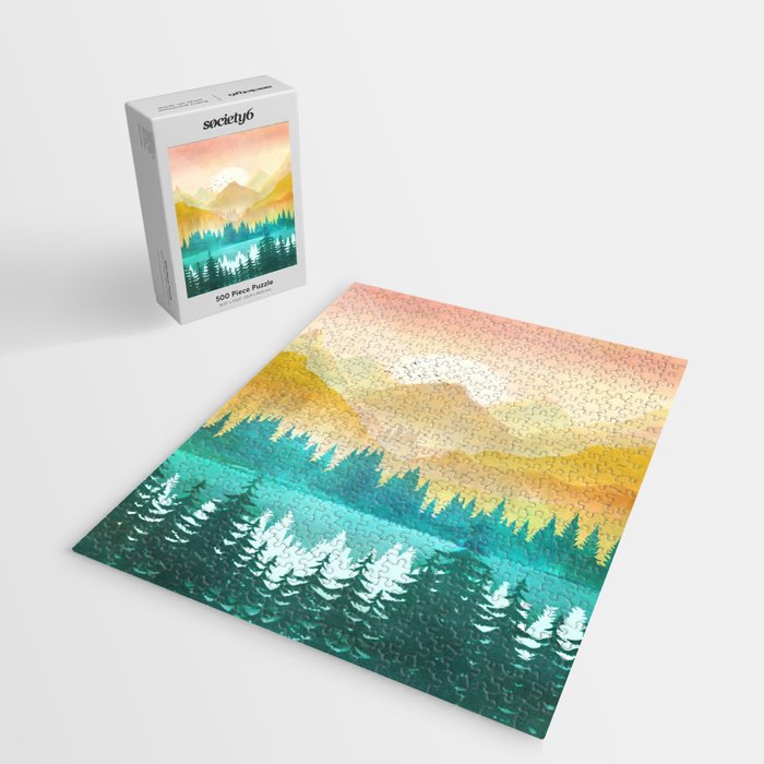 Summer Mountain Sunrise Jigsaw Puzzle Gallery Image 2