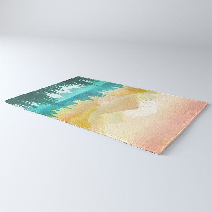 Summer Mountain Sunrise Rug Gallery Image 3