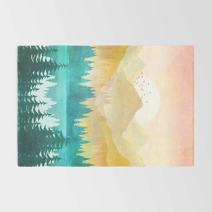 Summer Mountain Sunrise Rug Gallery Image 2