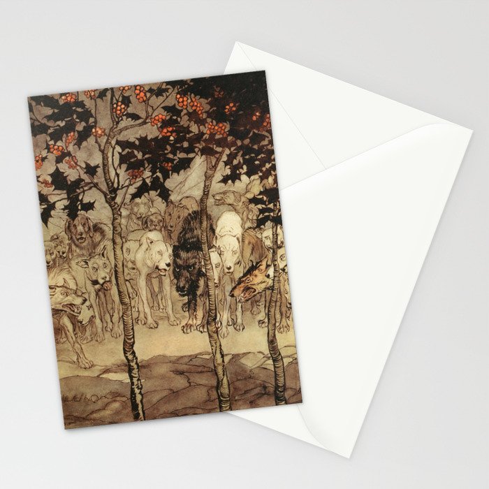 Art by Arthur Rackham for "Irish Fairy Tales," 1920 Stationery Card Gallery Image 2