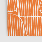 Mid-Century Modern 1950's Orange Juice Mimosa Colored Abstract Poster Gallery Image 3