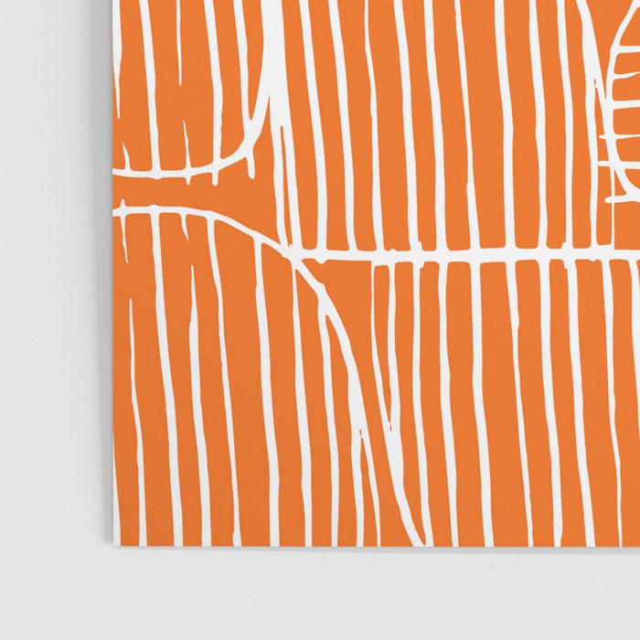 Mid-Century Modern 1950's Orange Juice Mimosa Colored Abstract Poster Gallery Image 3
