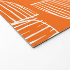 Mid-Century Modern 1950's Orange Juice Mimosa Colored Abstract Welcome Mat Gallery Image 2