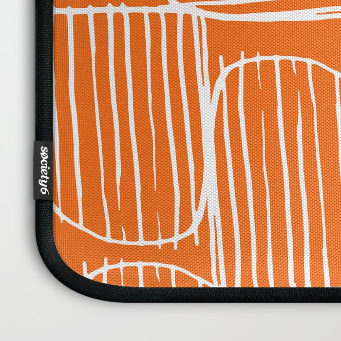 Mid-Century Modern 1950's Orange Juice Mimosa Colored Abstract Laptop Sleeve Gallery Image 3