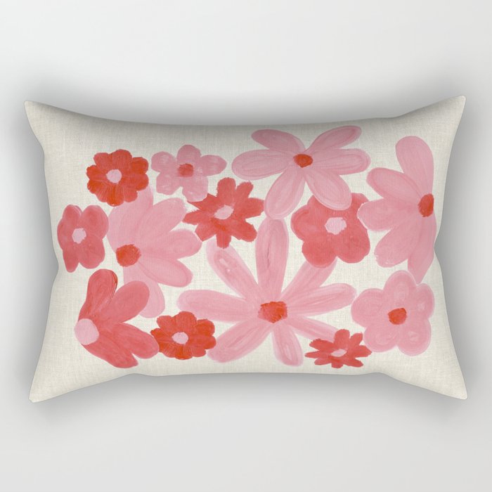Blushing Daisy Rectangular Pillow Gallery Image 1