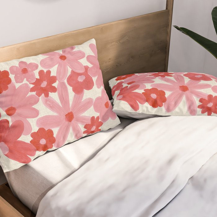 Blushing Daisy Pillow Sham Gallery Image 2