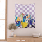 Modern artistic flowery tropical II Wall Tapestry Gallery Image 2