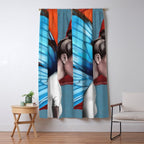Butterfly Woman Window Curtain Gallery Image 5