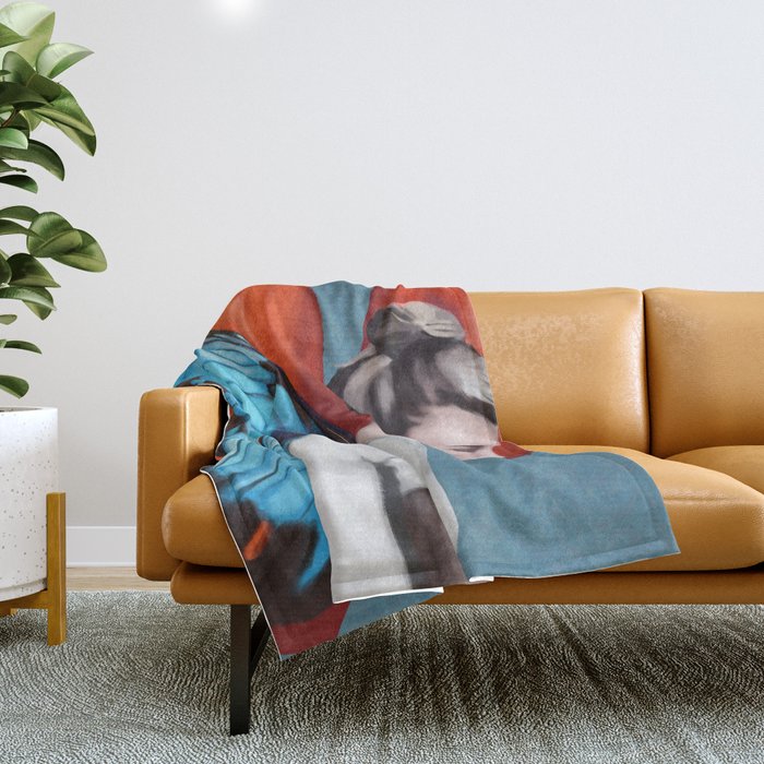 Butterfly Woman Throw Blanket Gallery Image 1