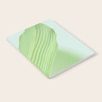 Spring Bud Lavender: Abstract Brush Strokes on Gradient Color - 002 Notebook Gallery Image 2