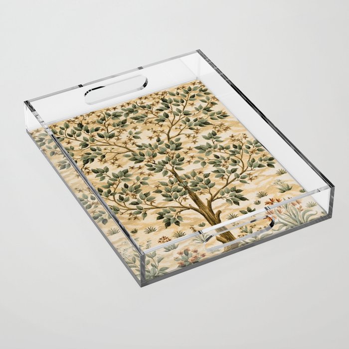 William Morris Tree Of Life, Morris Tree  Acrylic Tray Gallery Image 1