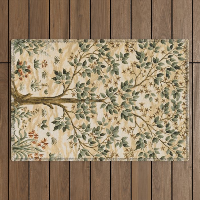 William Morris Tree Of Life, Morris Tree  Outdoor Rug Gallery Image 1