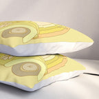 love bug valentine // retro surf art by surfy birdy Pillow Sham Gallery Image 3